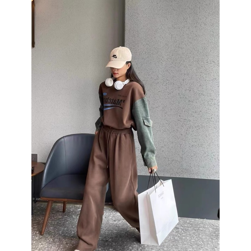 SET NỈ BÔNG PHA TAY JEANS