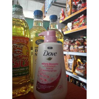 Sữa Tắm Dưỡng Ẩm Dove Revive 500ml - Hương hoa anh đào cà muối hồng 500ml date mới