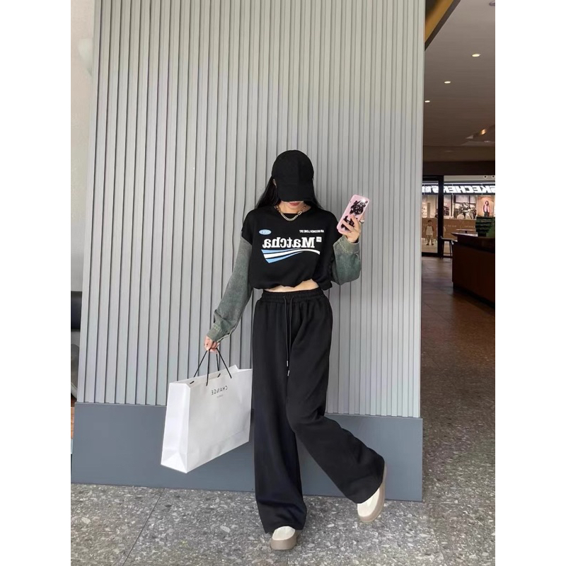 SET NỈ BÔNG PHA TAY JEANS