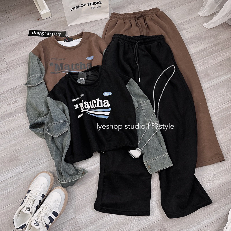 SET NỈ BÔNG PHA TAY JEANS