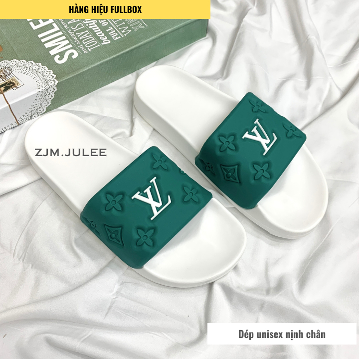 Dép nam quai ngang ulzzang LV thời trang Cao Cấp - Dép độn đế nam bản mới chống trơn trượt 2023