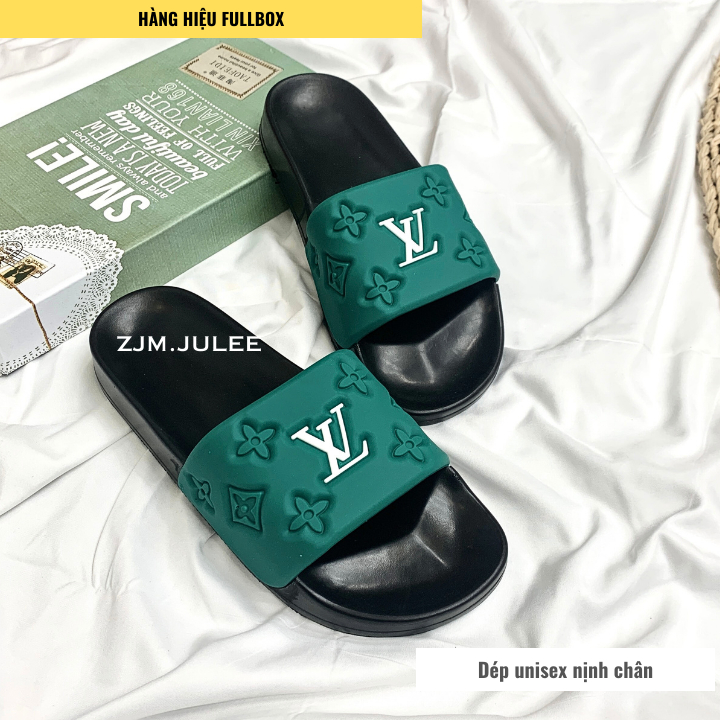 Dép nam quai ngang ulzzang LV thời trang Cao Cấp - Dép độn đế nam bản mới chống trơn trượt 2023