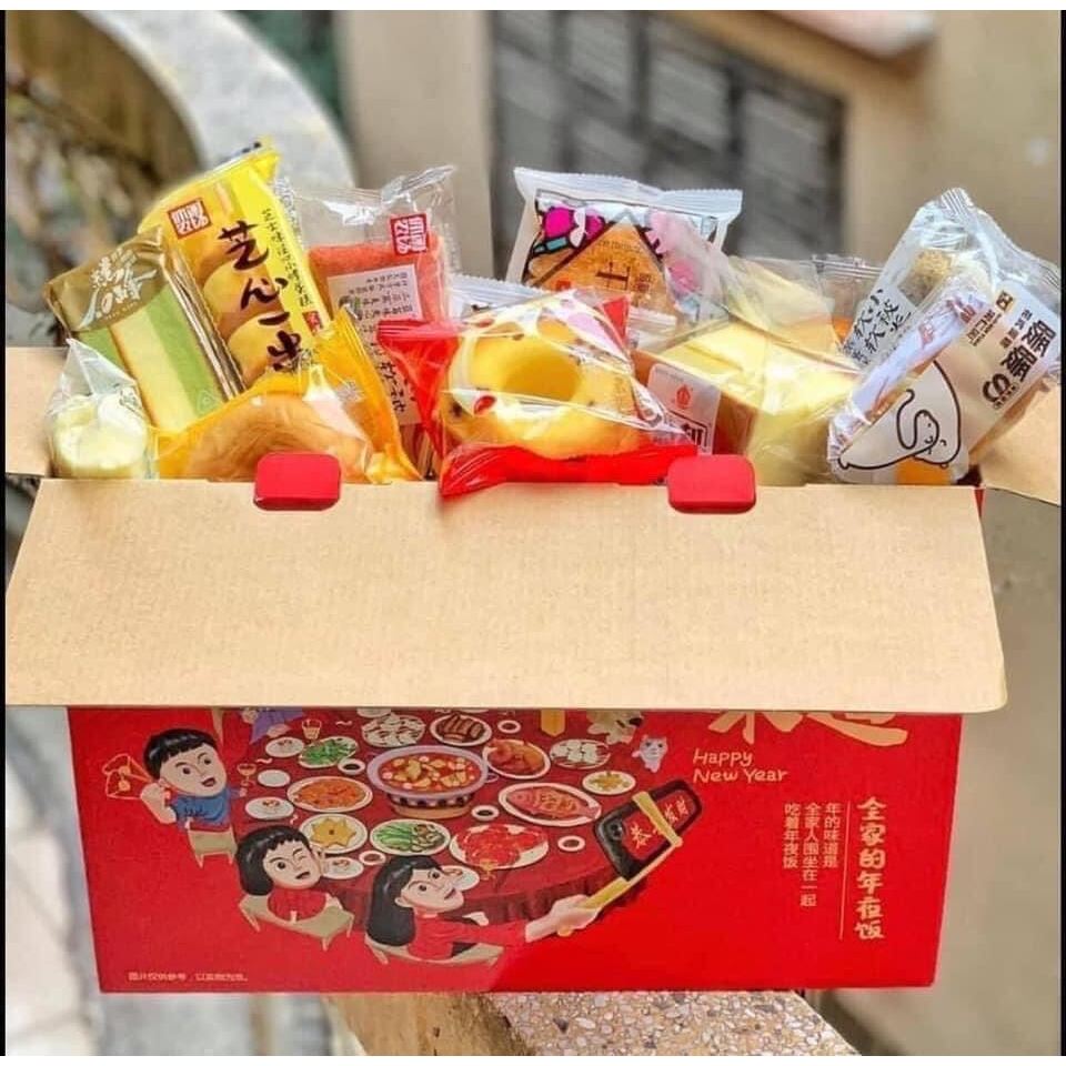 Bánh Mix Đài Loan bánh nội địa 0.5kg. Ngày in trên bánh là lô sản xuất. HSD 3-6 tháng.