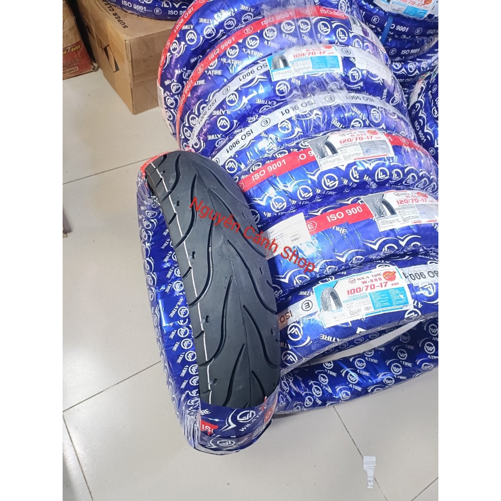 Vỏ WILA 100-120-70-17 in-  không ruột-mã gai TIRE W888