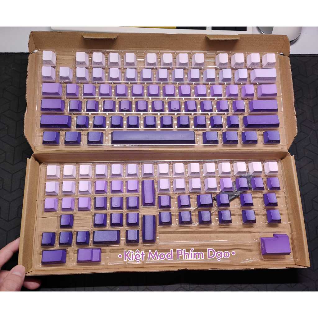 Keycap Gardient Xuyên Led