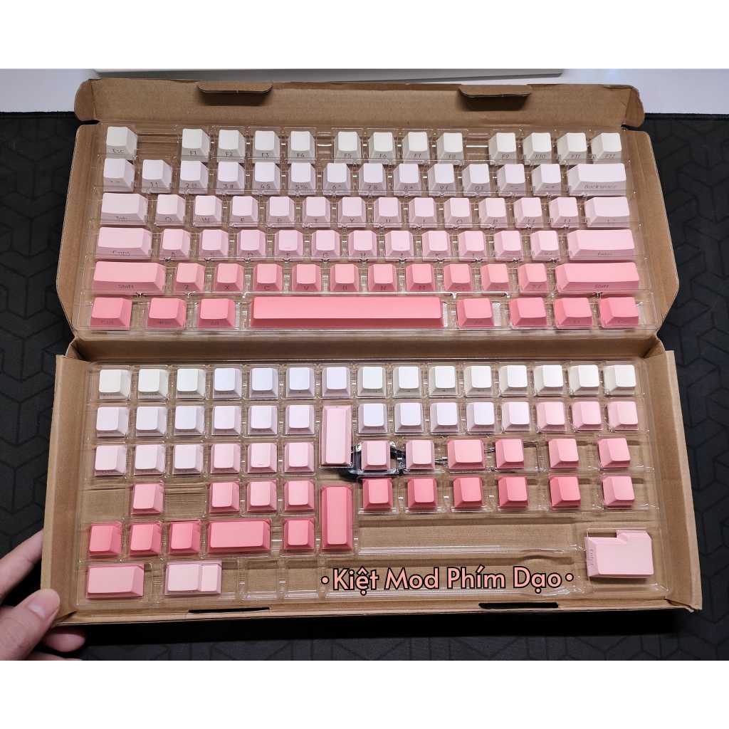 Keycap Gardient Xuyên Led