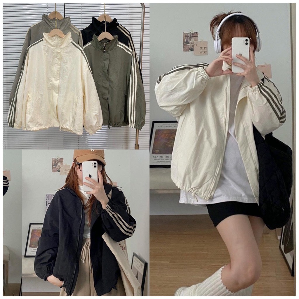 Áo Khoác Gió Nữ Form Rộng Trẻ Trung Năng Động