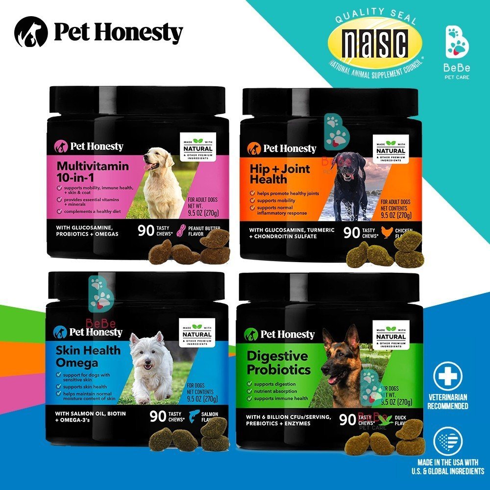 Bộ Sưu Tập PET HONESTY - Viên Nhai Dinh Dưỡng Chăm Sóc Toàn Diện Cho Chó I Thú Cưng Mọi Lứa Tuổi