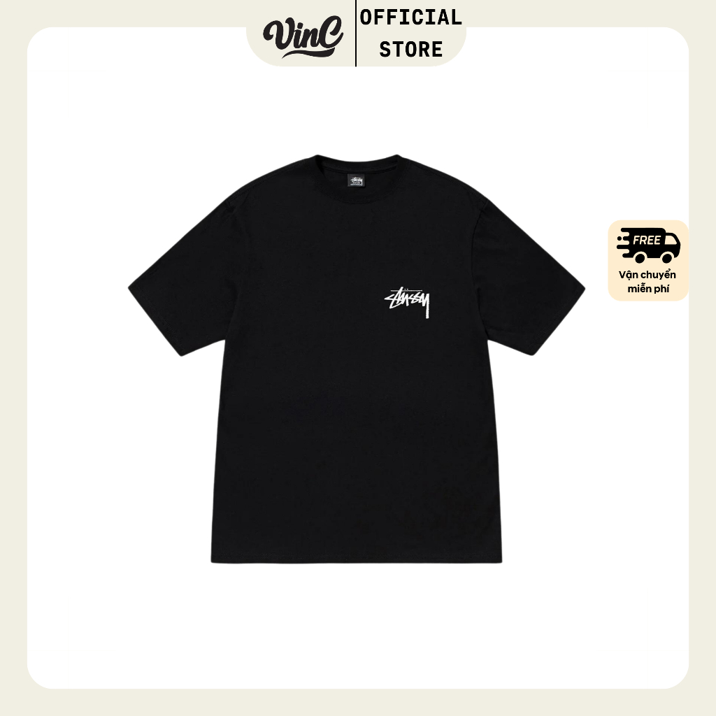 Áo thun Stussy Burning Stock unisex - CÓ SẴN