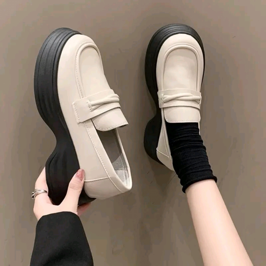 Giày Oxford Nữ bốt đốc quai xoắn phong cách Ulzzang hàn quốc trẻ trung năng động cá tính
