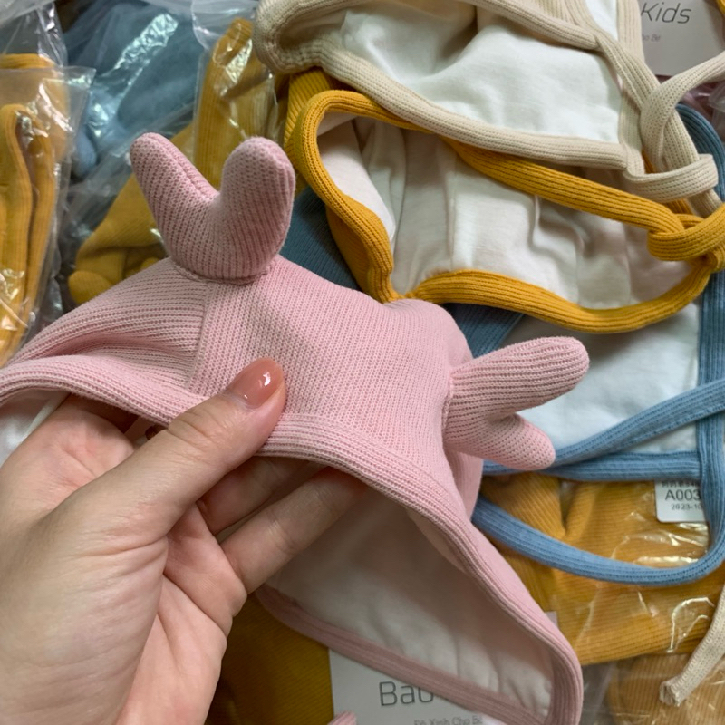 Mũ Beanie Phối Tuần Lộc Giữ Ấm Đáng Yêu Thời Trang Cho Trẻ Em. Mũ Len Cho Bé