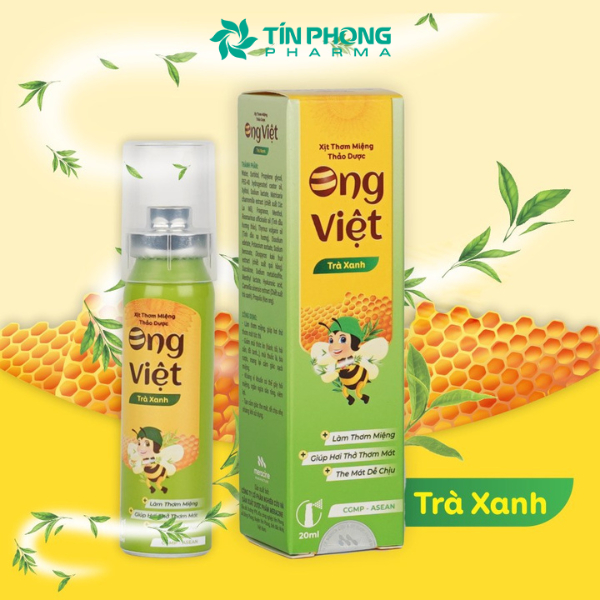 Xịt Thơm Miệng Thảo Dược Ong Việt Giúp Thơm Miệng Cho Hơi Thở Thơm Mát Lọ 20ml