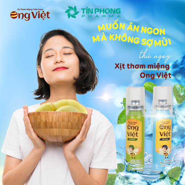 Xịt Thơm Miệng Thảo Dược Ong Việt Giúp Thơm Miệng Cho Hơi Thở Thơm Mát Lọ 20ml