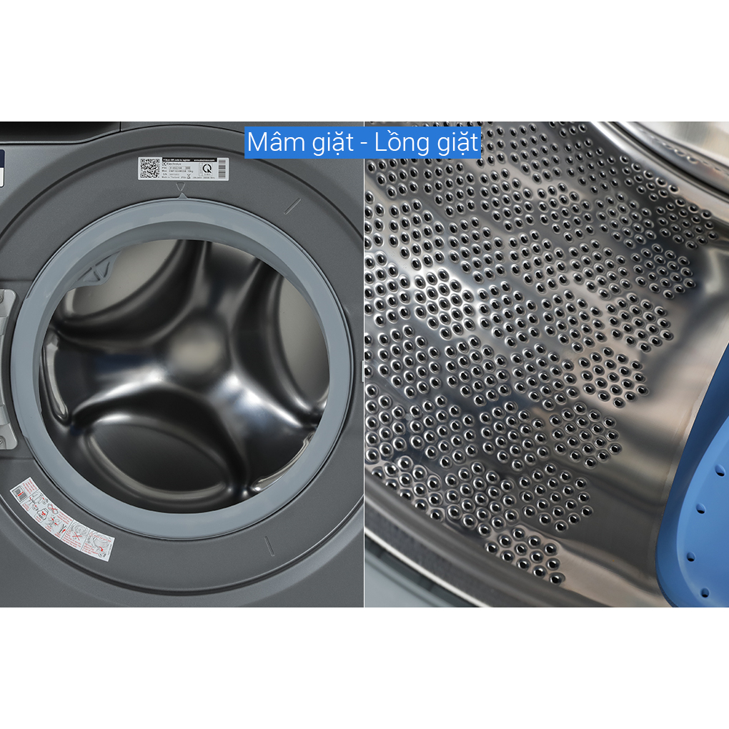 Máy giặt Electrolux EWF1024M3SB inverter 10kg, Màu đen, Model 2023 Bảo hành chính hãng 24 tháng