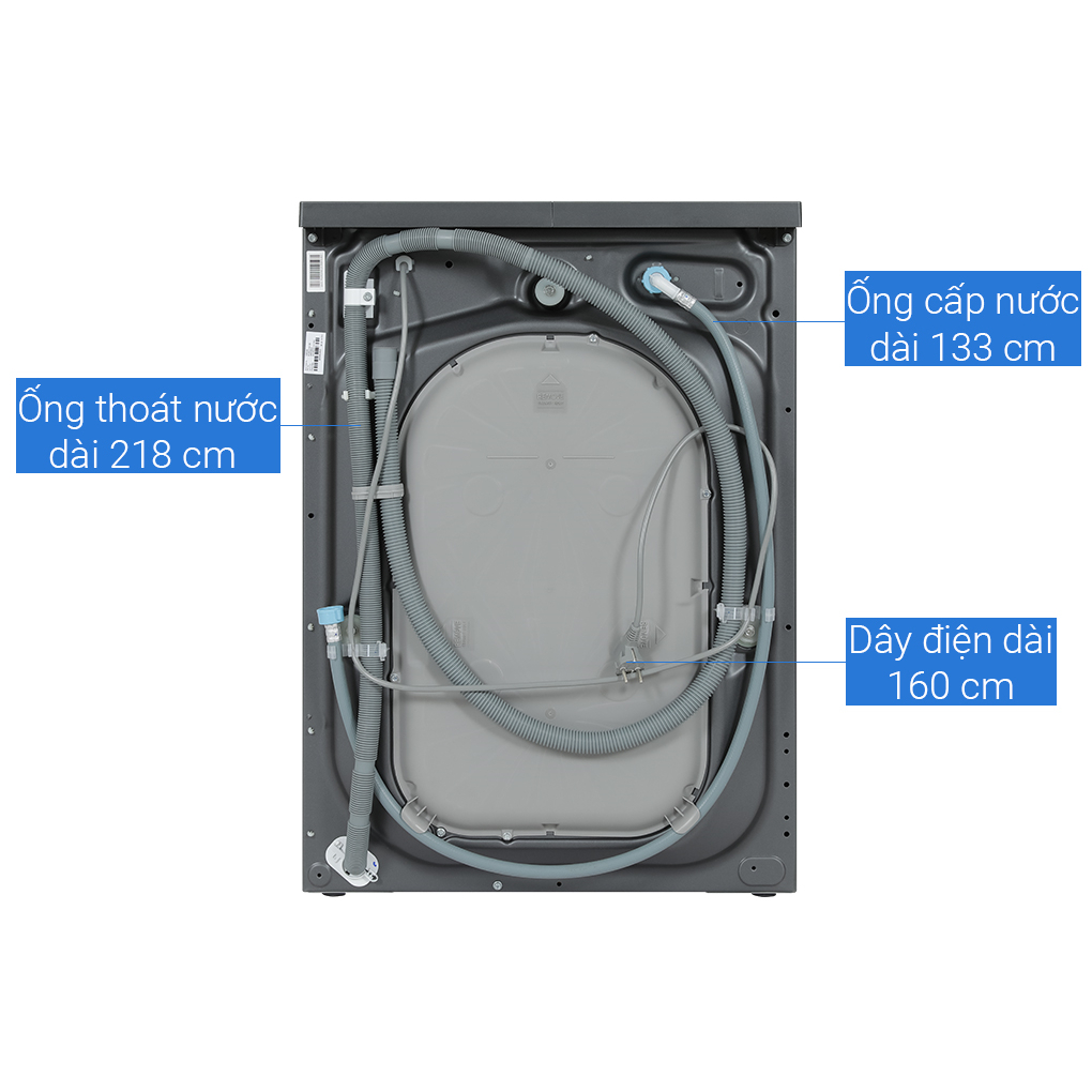 Máy giặt Electrolux EWF1024M3SB inverter 10kg, Màu đen, Model 2023 Bảo hành chính hãng 24 tháng
