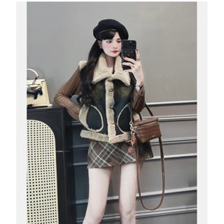 Áo gile bò lót lông hàng QCL1