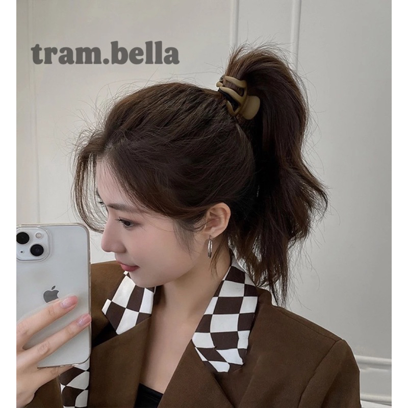 Kẹp tóc càng cua thái lan màu pastel tram.bella