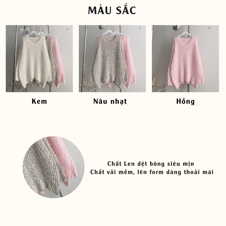 Áo len tay dài  nữ chất vải len dệt bông siêu mịn KIYU 10625 - Jemcloset