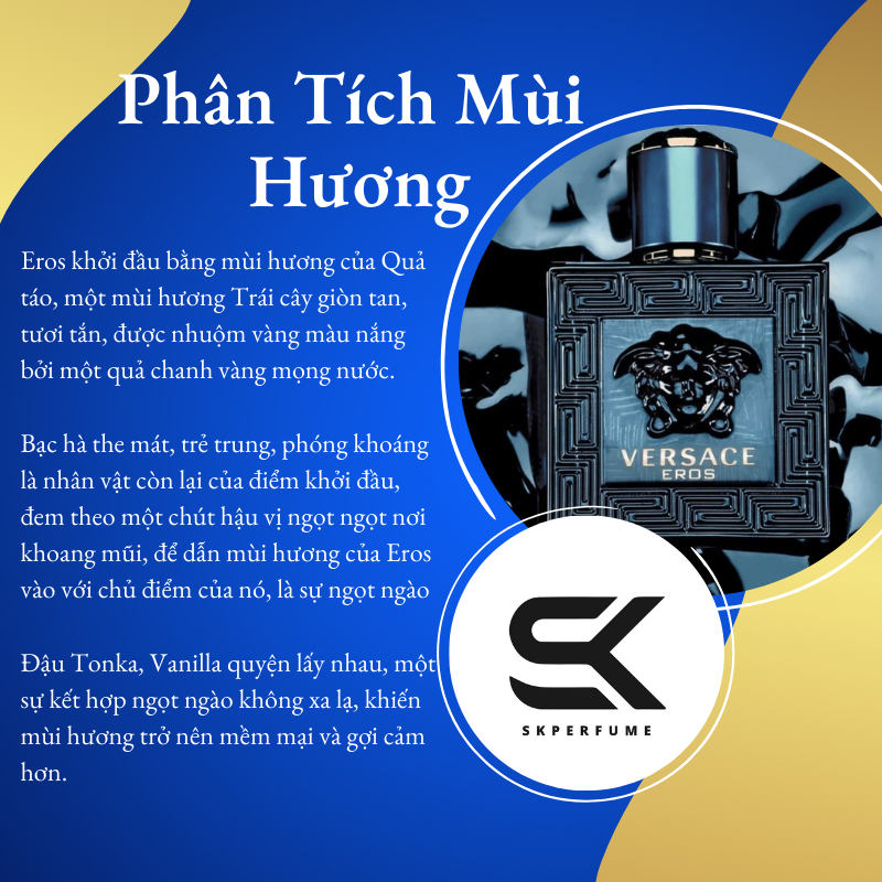 Nước hoa chiết Versace Eros EDP Nước hoa nam 10ml mini chính hãng quyến rũ, sang trọng, cuốn hút