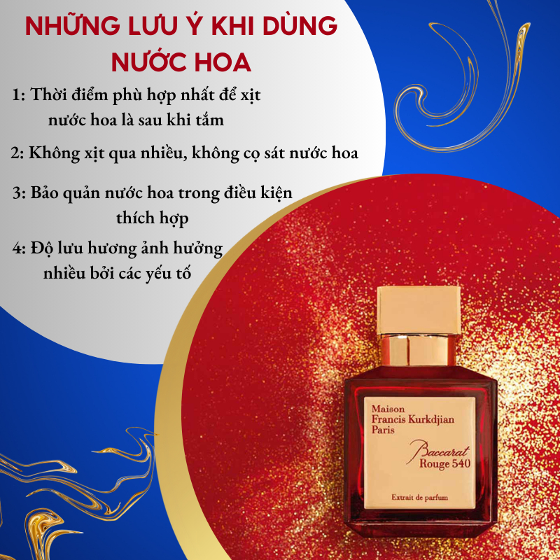 Nước hoa chiết maison MFK Baccarat Rouge 540 edp nước hoa nữ 10ml hương hoa cỏ ngọt ngào cao cấp