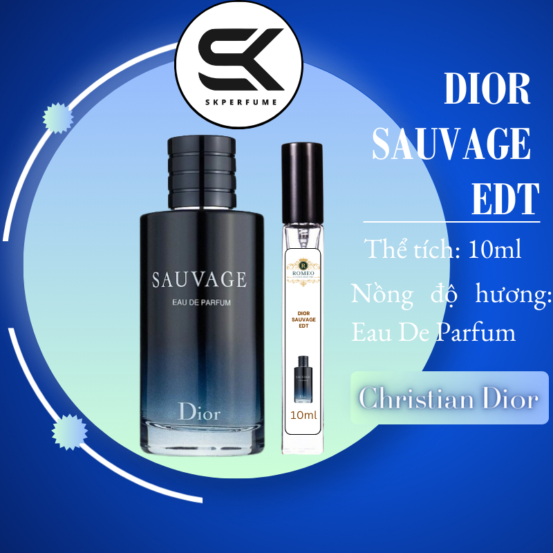 Nước Hoa Chiết Dior Sauvage EDP 10ml Nước Hoa Nam Lịch Lãm Sang Trọng và Nam Tính