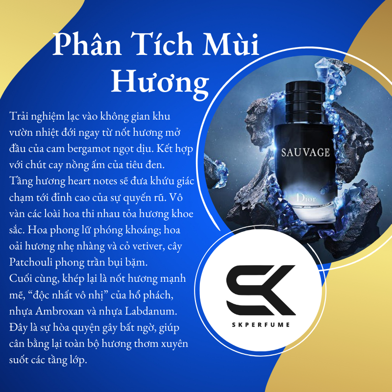 Nước Hoa Chiết Dior Sauvage EDP 10ml Nước Hoa Nam Lịch Lãm Sang Trọng và Nam Tính