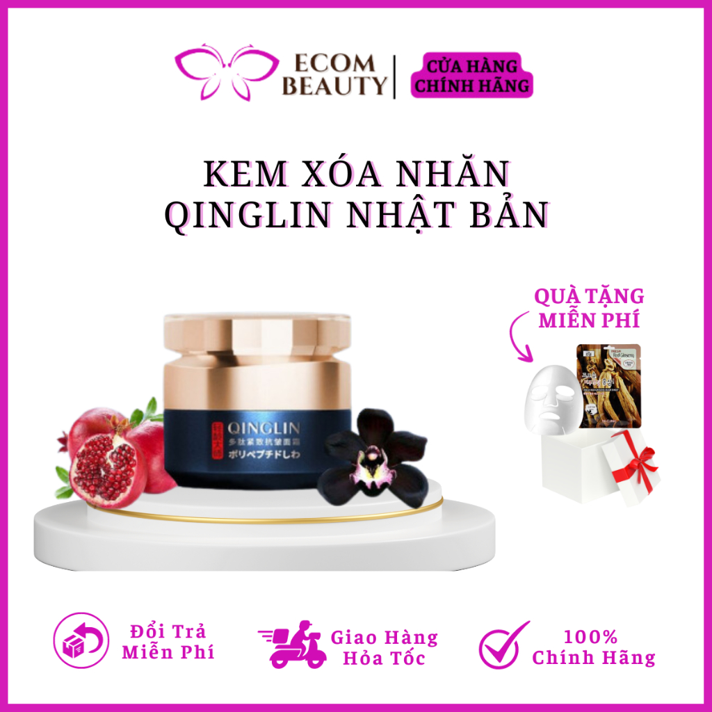 Kem xóa nhăn Qinglin Nhật Bản - Kem xoá nếp nhăn, chống chảy xệ, bổ sung collagen Qinglin nhập khẩu chính hãng Nhật Bản