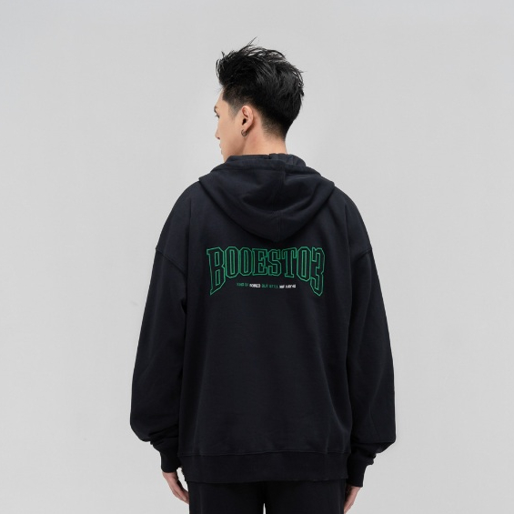 Áo Khoác Nỉ BOO Unisex Essential Winter In Logo BOOEST03