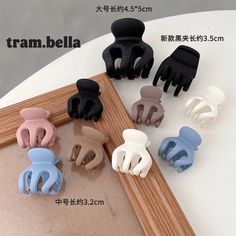 Kẹp tóc càng cua thái lan màu pastel tram.bella