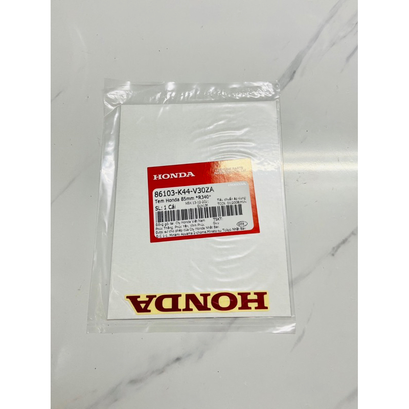 Tem Mặt Nạ Honda Màu Đỏ SH 350i 2020 2021 2022 2023