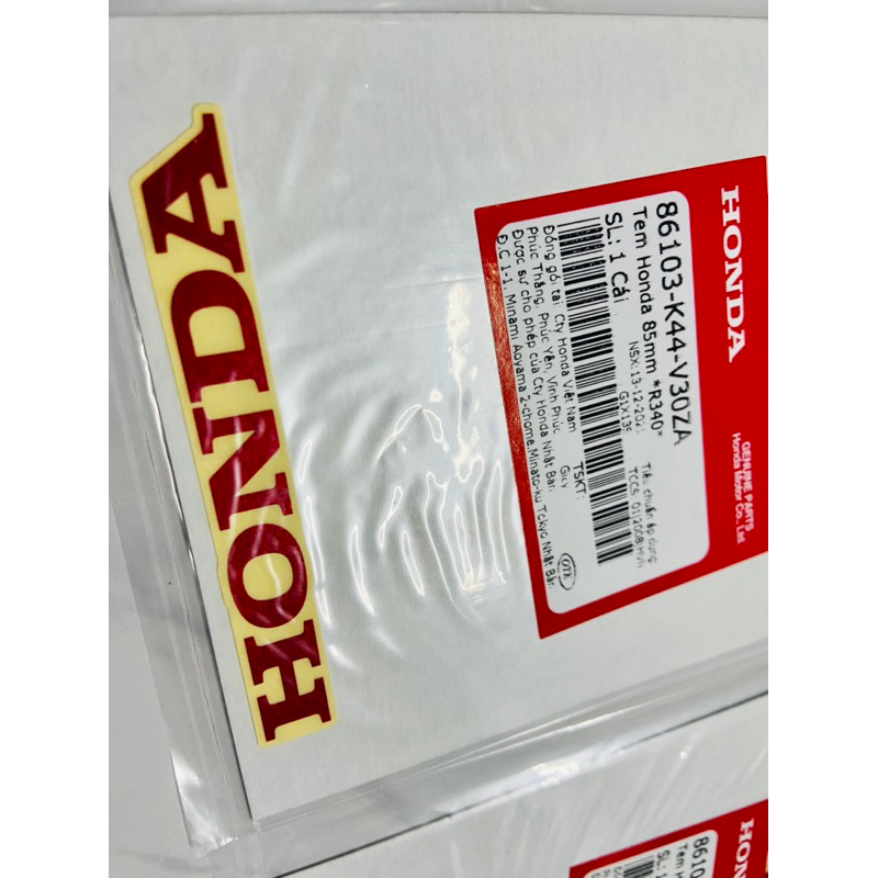 Tem Mặt Nạ Honda Màu Đỏ SH 350i 2020 2021 2022 2023