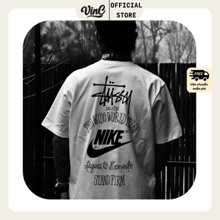 Áo thun nice x stussy unisex - có sẵn