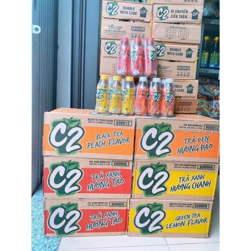 Thùng c2 chanh đào táo 230ml
