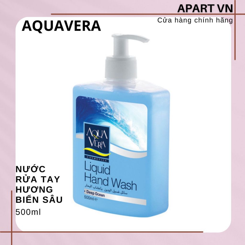 Nước rửa tay dưỡng da AquaVera nước biển sâu 500ML