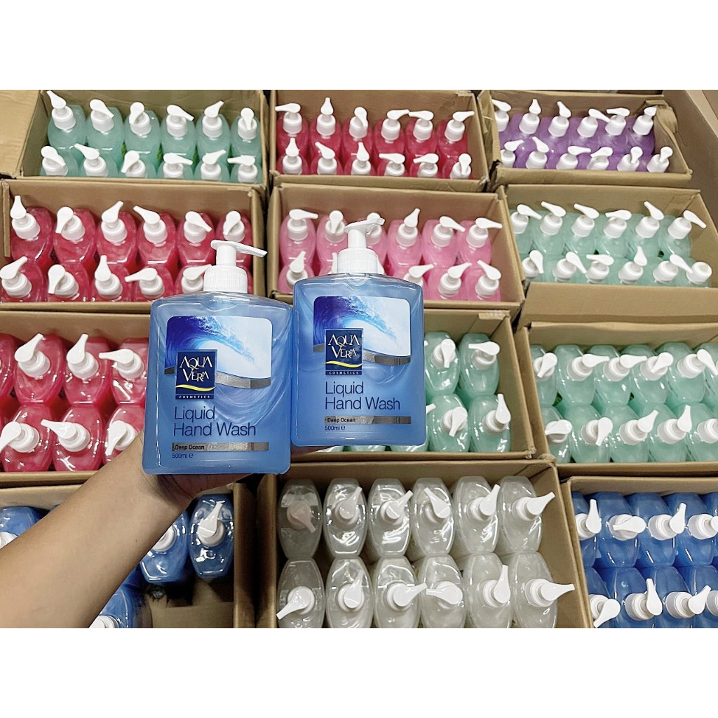 Nước rửa tay dưỡng da AquaVera nước biển sâu 500ML