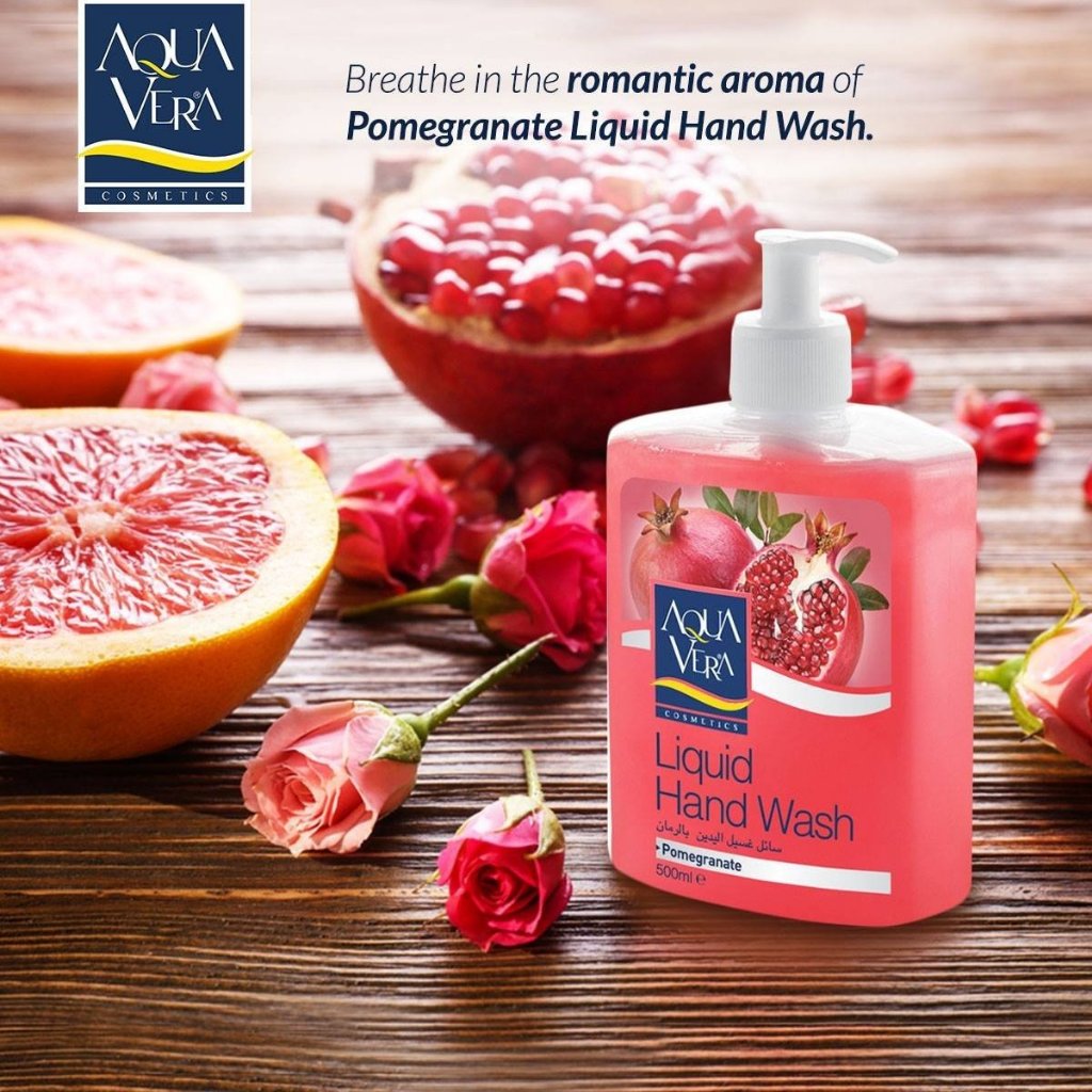 Nước rửa tay dưỡng da AquaVera hương lựu 500ML