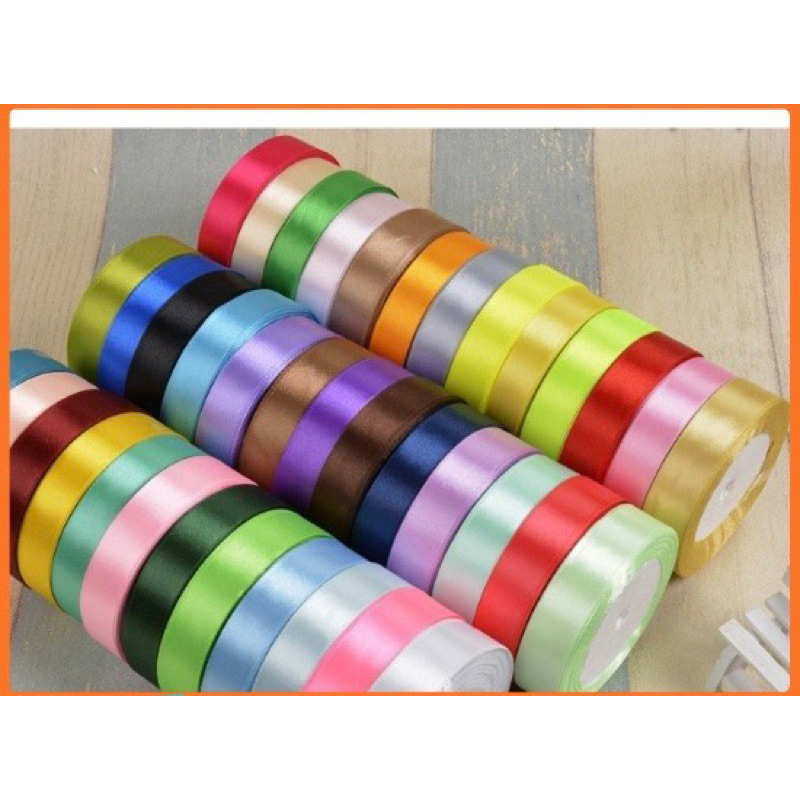 Dây Ruy Băng Lụa Bản 1cm / 2cm / 2.5cm / 4cm Dài 22 Mét