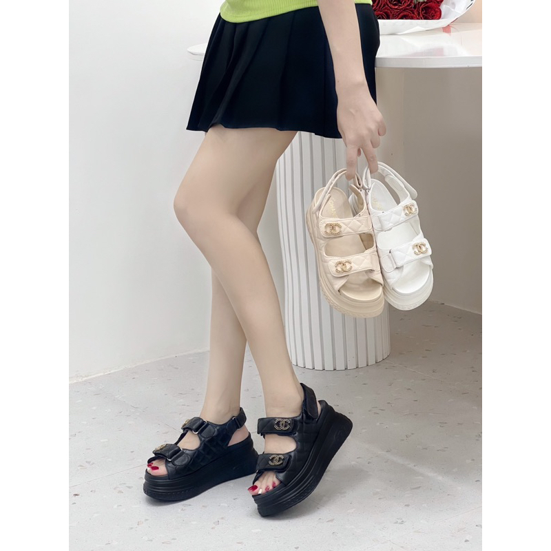 Sandal xuồng cn 2 quai cao 7 phân