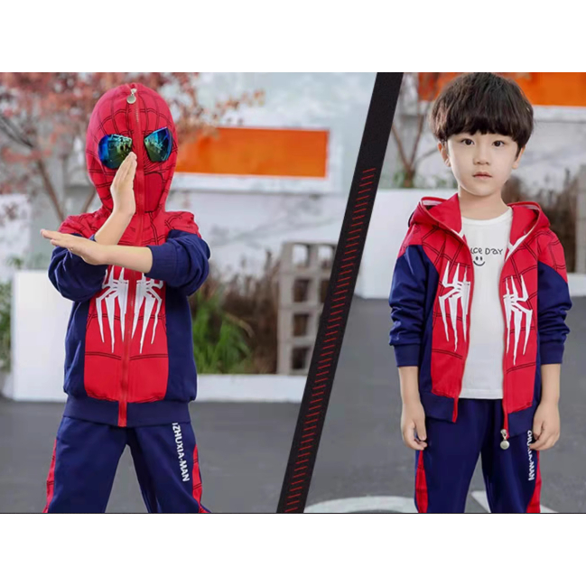 Bộ Halloween Spider man chi tiết cho bé trai - hàng cao cấp siêu nét