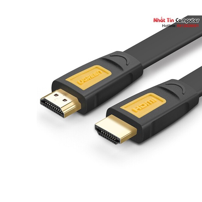 Cáp HDMI 5M sợi dẹt hỗ trợ 4Kx2K chính hãng Ugreen 11187 cao cấp
