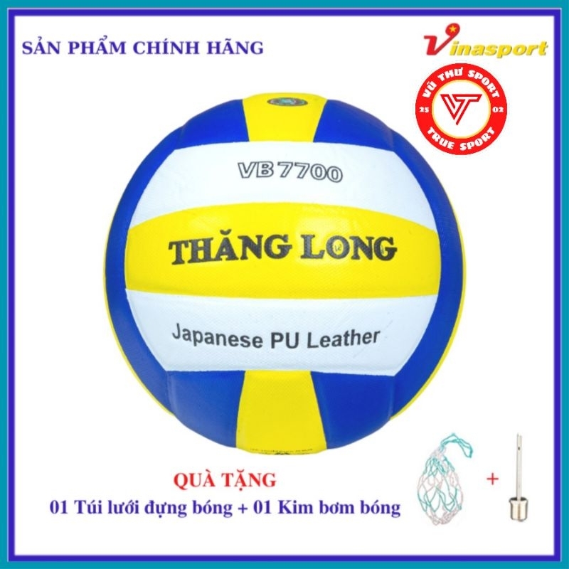 Bóng Chuyền Thăng Long Da Nhật Tiêu Chuẩn Thi Đấu VB 7000 , VB7400 Tặng Túi Lưới Và Kim Bơm Tiêu Chẩn