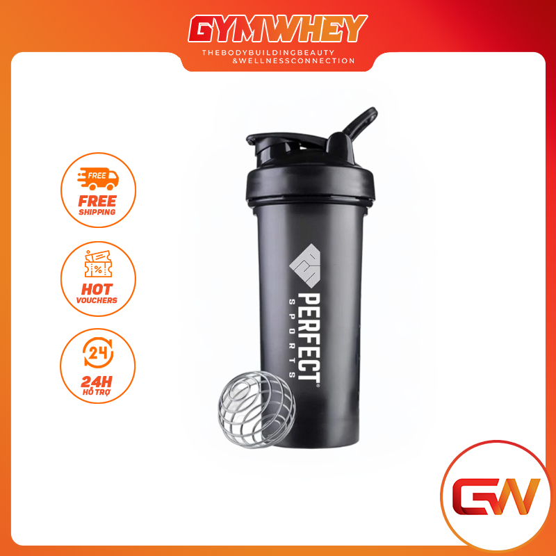 Bình uống Nước Bình lắc Tập Gym Phụ Kiện Tập Luyện Thể hình PERFECT NUTRITION SPORTS SHAKER 1 LÍT