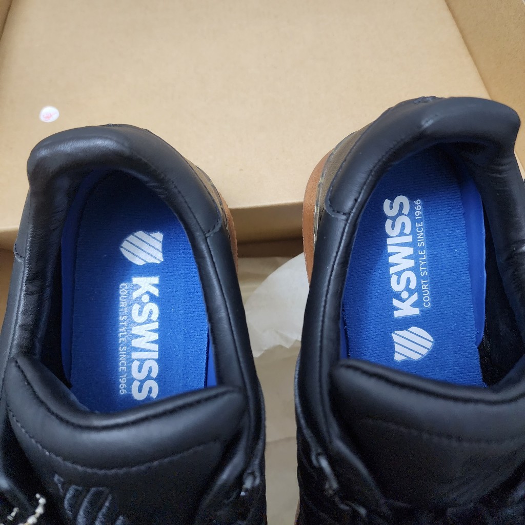 Giày Kswiss nam da đen giảm giá tồn kho