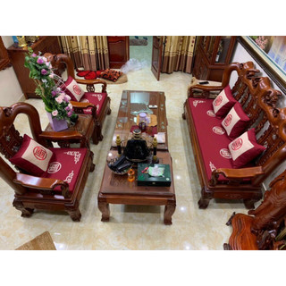 Bộ đệm ghế gỗ chất liệu bông ép làm theo yêu cầu khách hàng