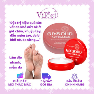 Kem nẻ Glysolid Hautbalsam nội địa Đức 100 ml dưỡng ẩm gót chân, khuỷa tay chống nứt nẻ khô ráp - Shop Viloet
