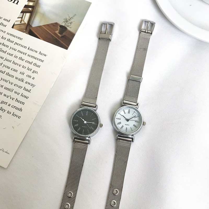 Đồng hồ đeo tay thời trang nữ cao cấp Q.uartz dây kim loại siêu Hot DH12