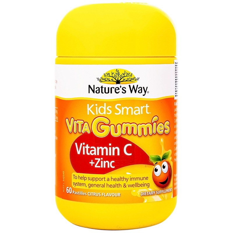 Kẹo Gum Bổ Sung Vitamin Cho Bé Vita Gummies Nature's Way 4 Vị  - Hộp 60 Viên