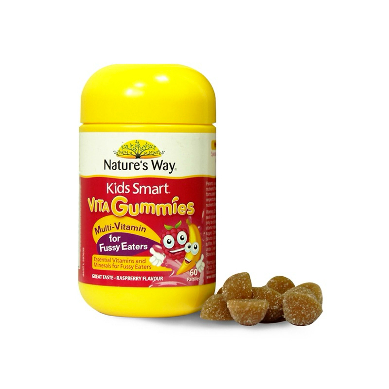 Kẹo Gum Bổ Sung Vitamin Cho Bé Vita Gummies Nature's Way 4 Vị  - Hộp 60 Viên