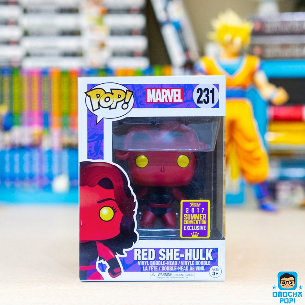Mô Hình Funko Pop Marvel - Red She Hulk #231 2017 Summer Convetion Box 8/10
