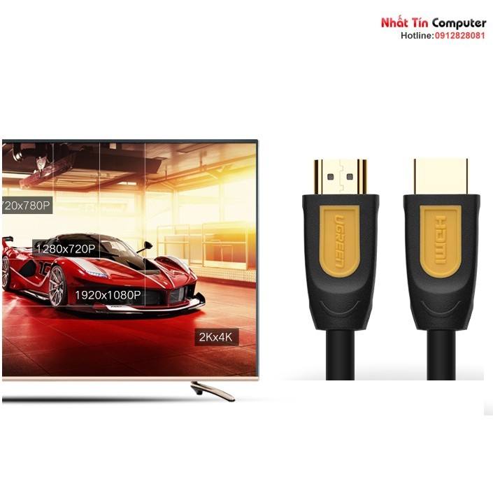 Cáp HDMI 1,5M sợi dẹt hỗ trợ 4Kx2K chính hãng Ugreen 11184